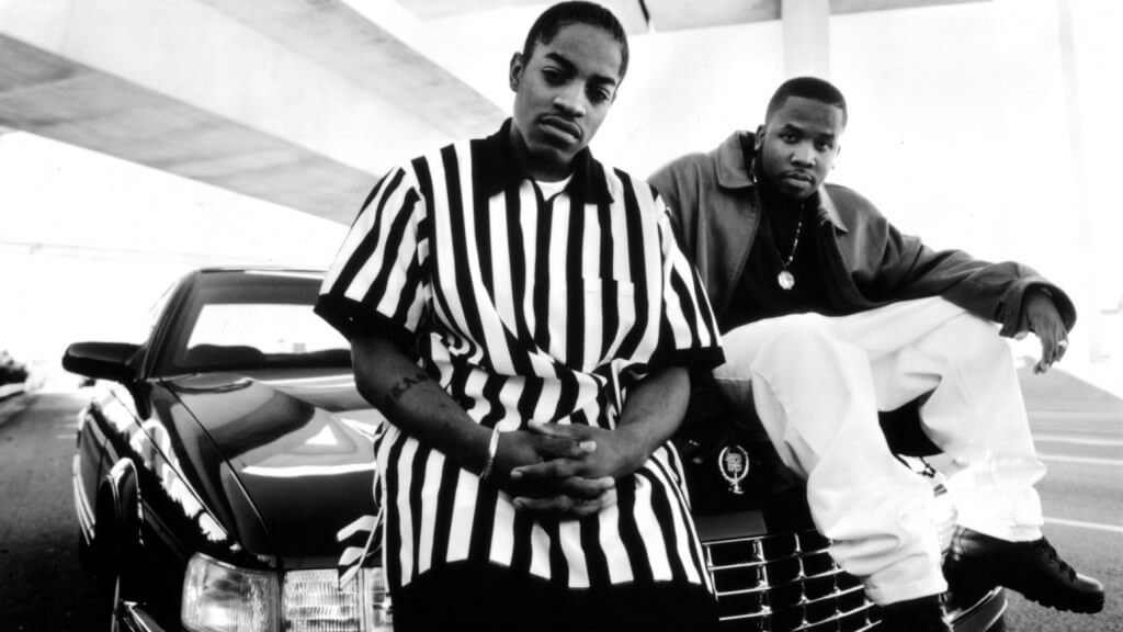 Two dope boys on a Cadillac: Andre 3000 and Big Boi in the early days.