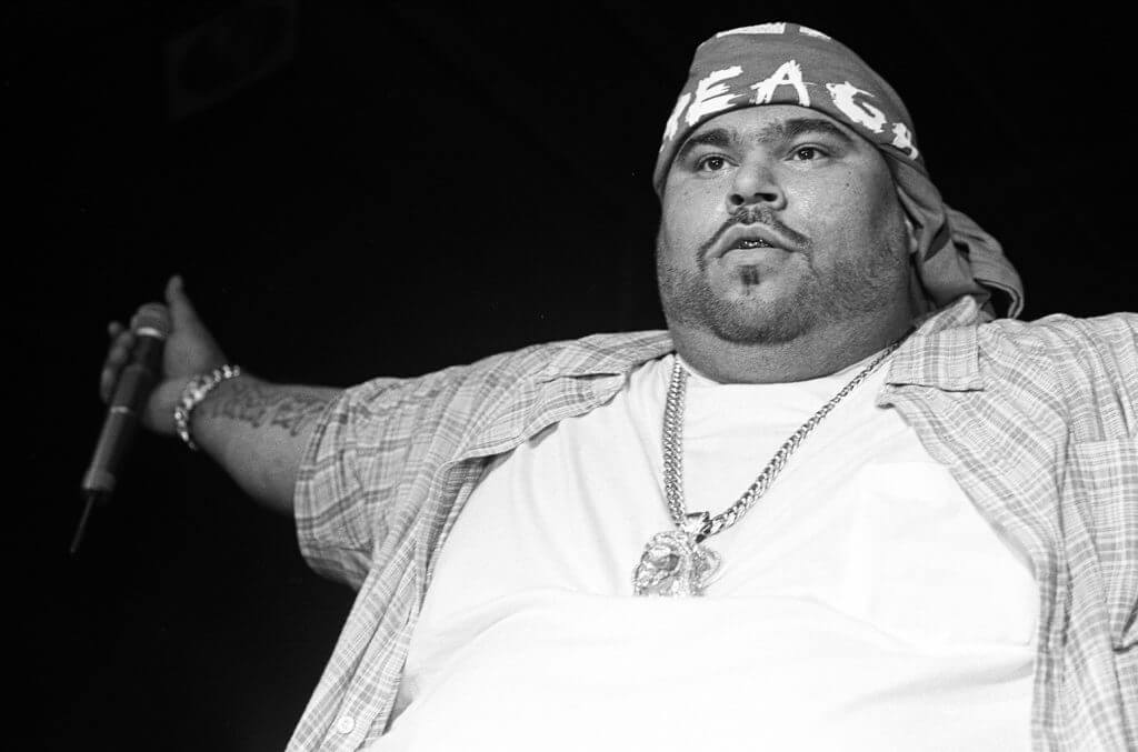 Big Pun (Christopher Lee Rios) and Fat Joe (Joseph Antonio Cartagena) performing at Les Poulets on May 13, 1998.This image:Big Pun (Christopher Lee Rios).(Photo by Hiroyuki Ito/Getty Images)