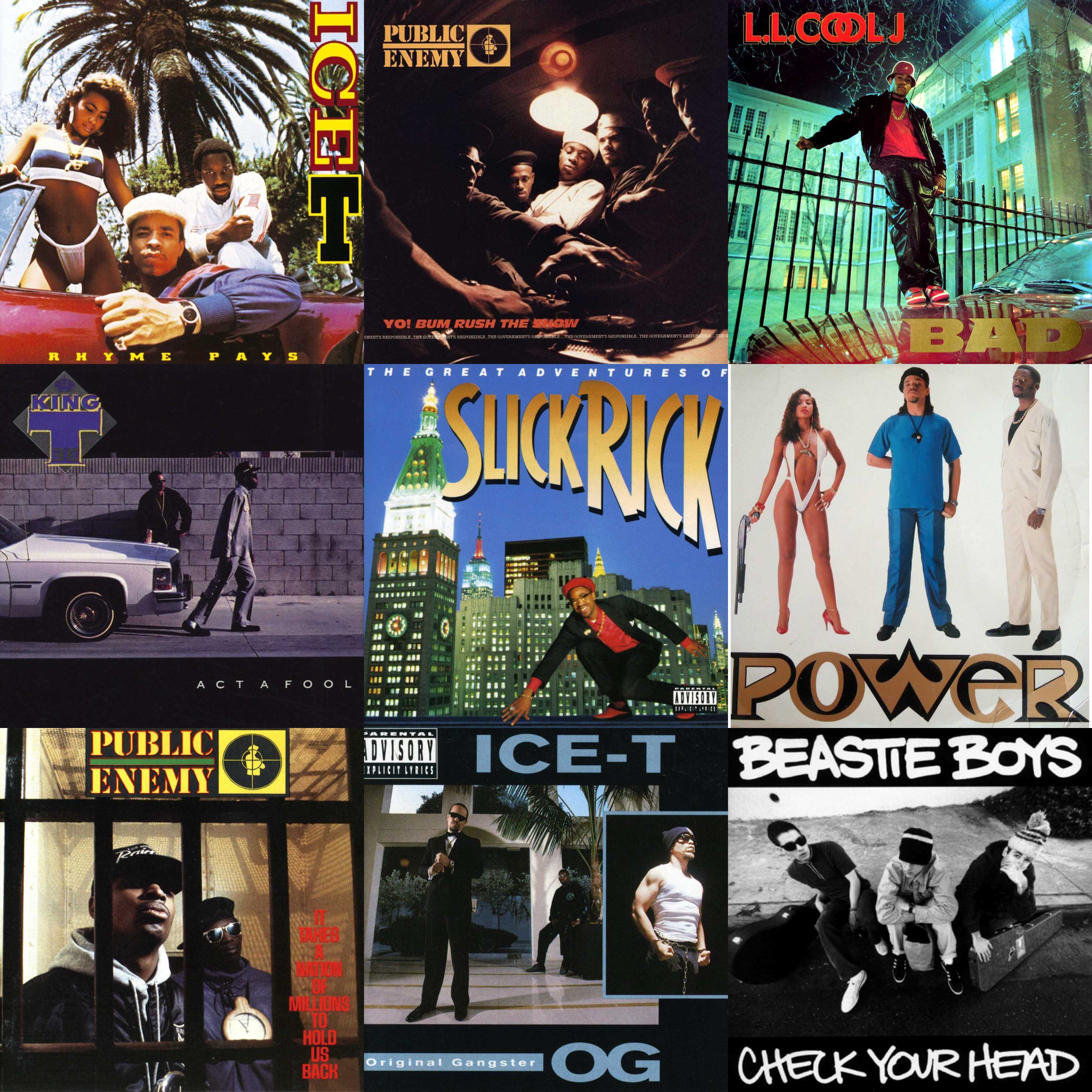 80s Hip Hop Album Covers