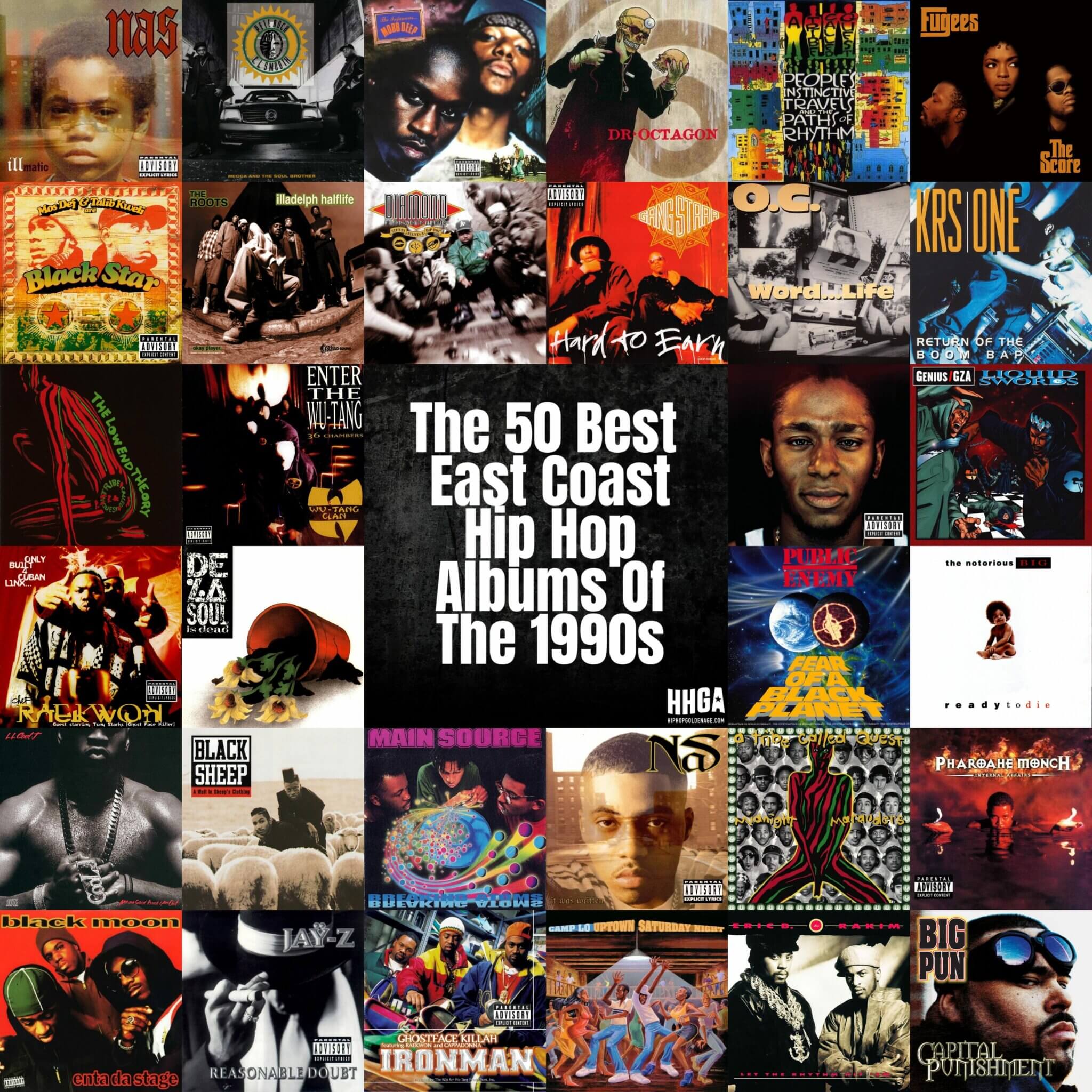 The Best 50 East Coast Hip Hop Albums Of The 1990s - Hip Hop Golden Age ...