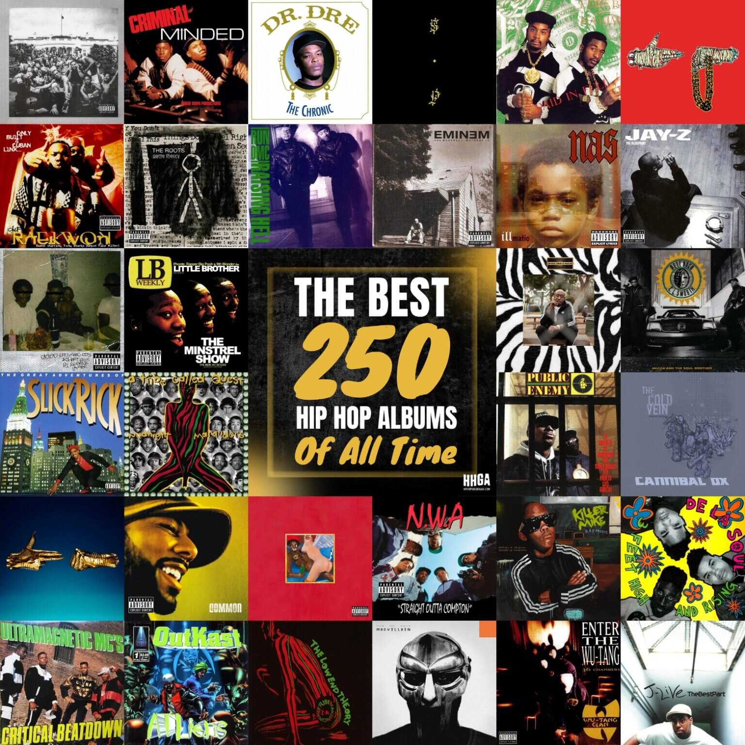 The Best 250 Hip Hop Albums Of All Time Hip Hop Golden Age Hip Hop